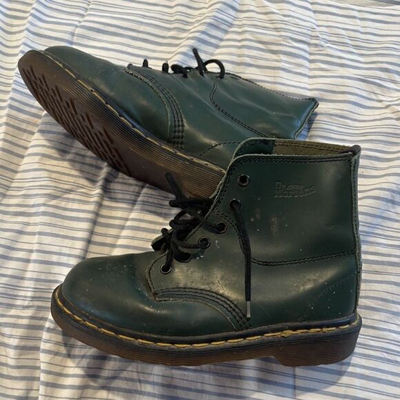 Vintage 80's Dr. Martens - Made in England - Kids 3 - Green - Picture 2 of 8
